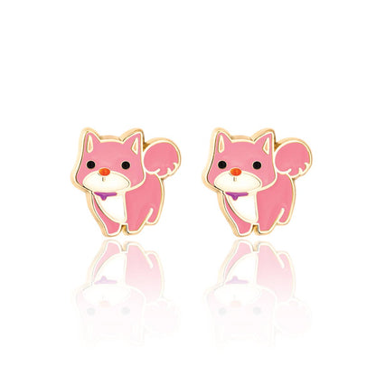 Charming Corgi Cutie Stud Earrings