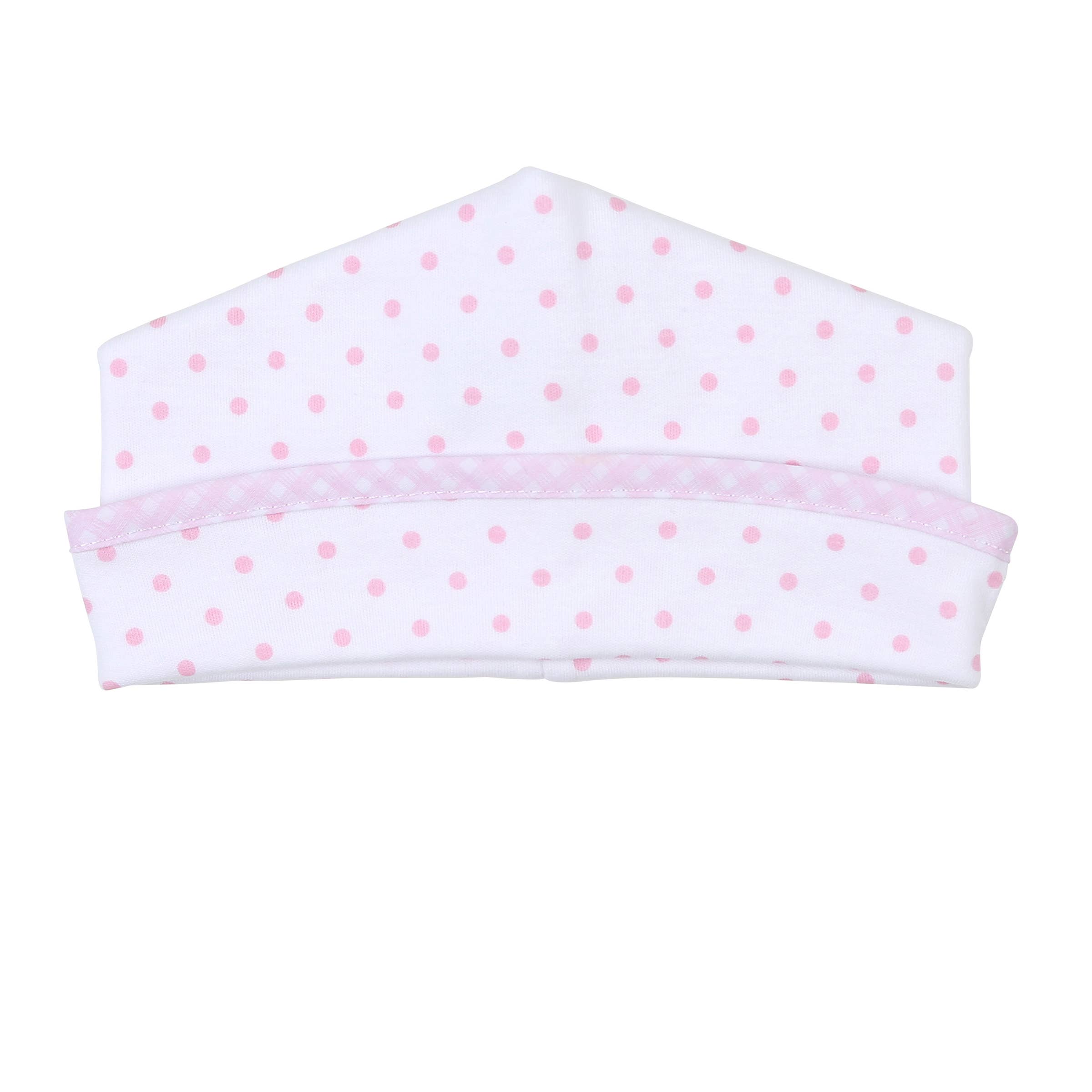 Gingham Dots Hat: Pink