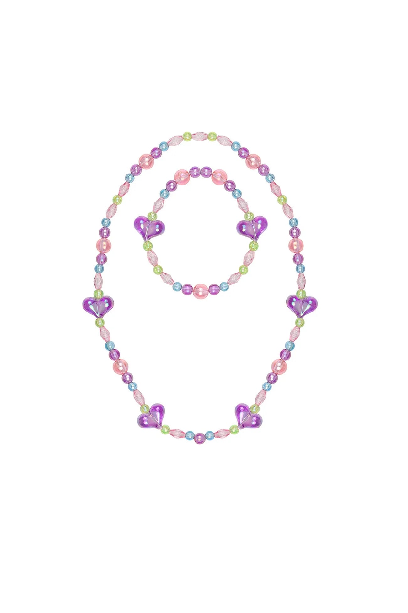 My Heart Will Go On Necklace &amp; Bracelet Set, 2pc