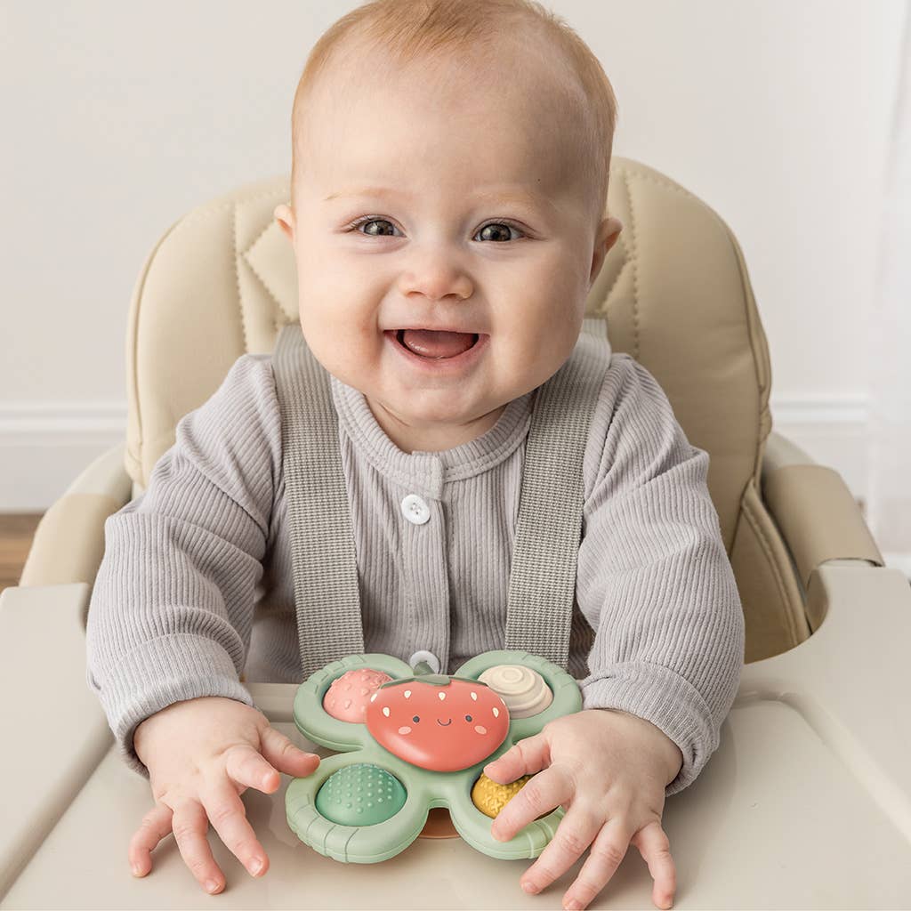 Itzy Pop &amp; Whirl™ - Bath + Travel Toy: Strawberry