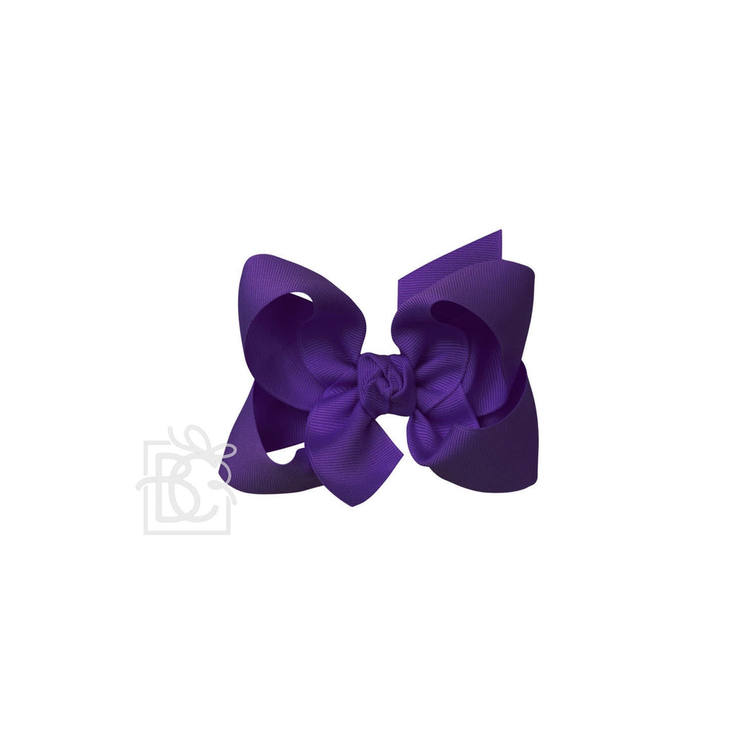 4.5&quot; Hairbow on Alligator Clip: Purple