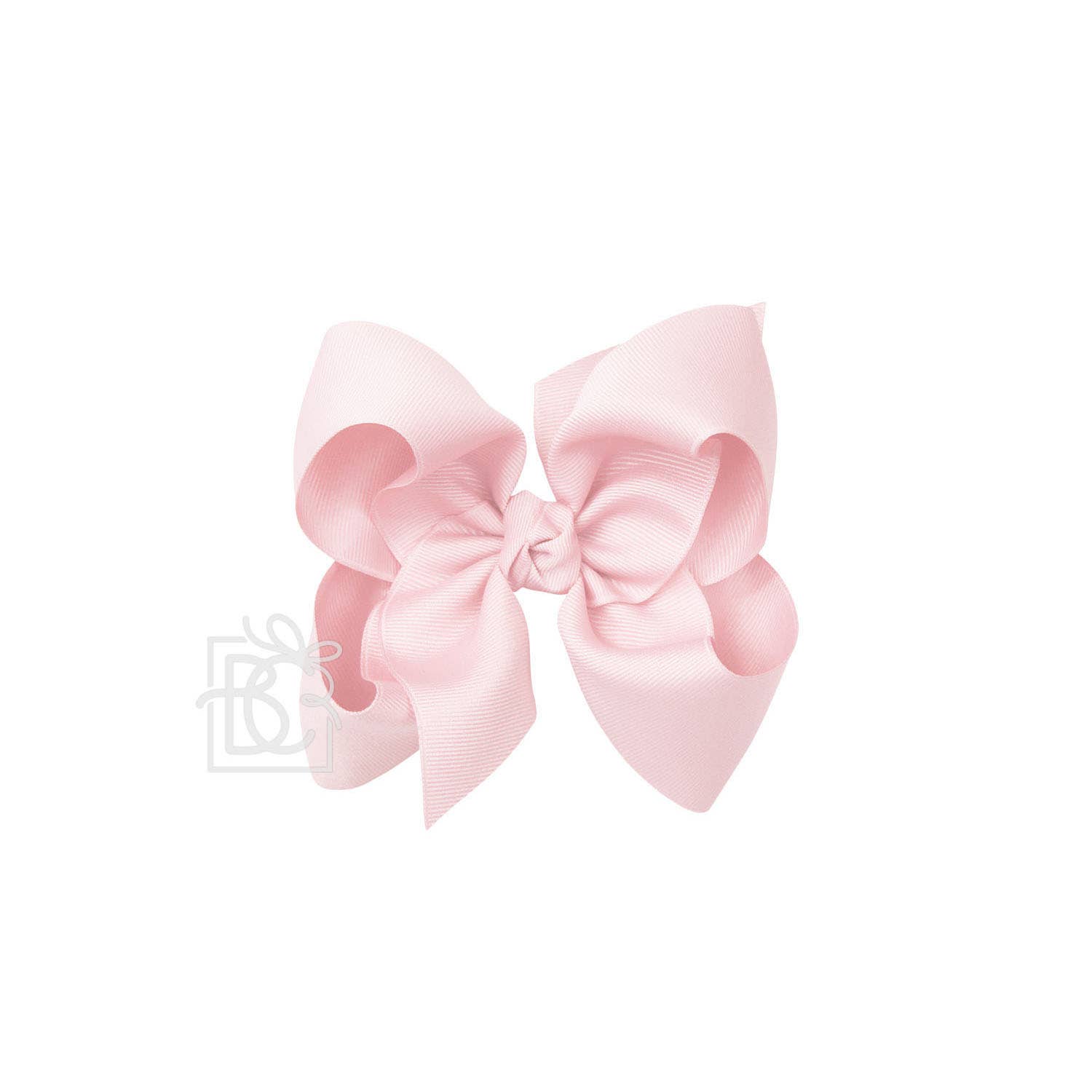 5.5&quot; Hairbow on Alligator Clip: Light Pink