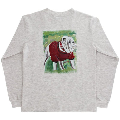 Bailey Boys LS Oatmeal Logo T-Shirt: Dawgs