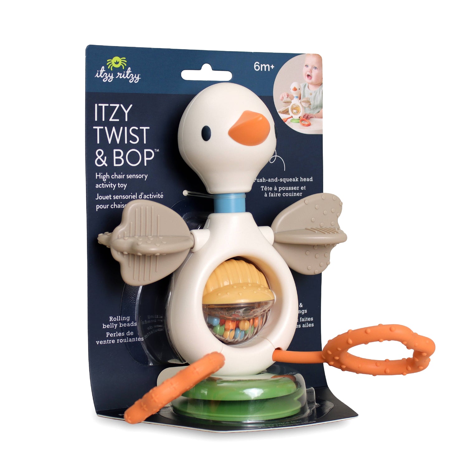Itzy Twist &amp; Bop™ - High Chair Sensory Toy Goose