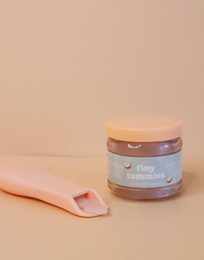 Coconut Yogurt Baby Doll Food with Jar and spoon