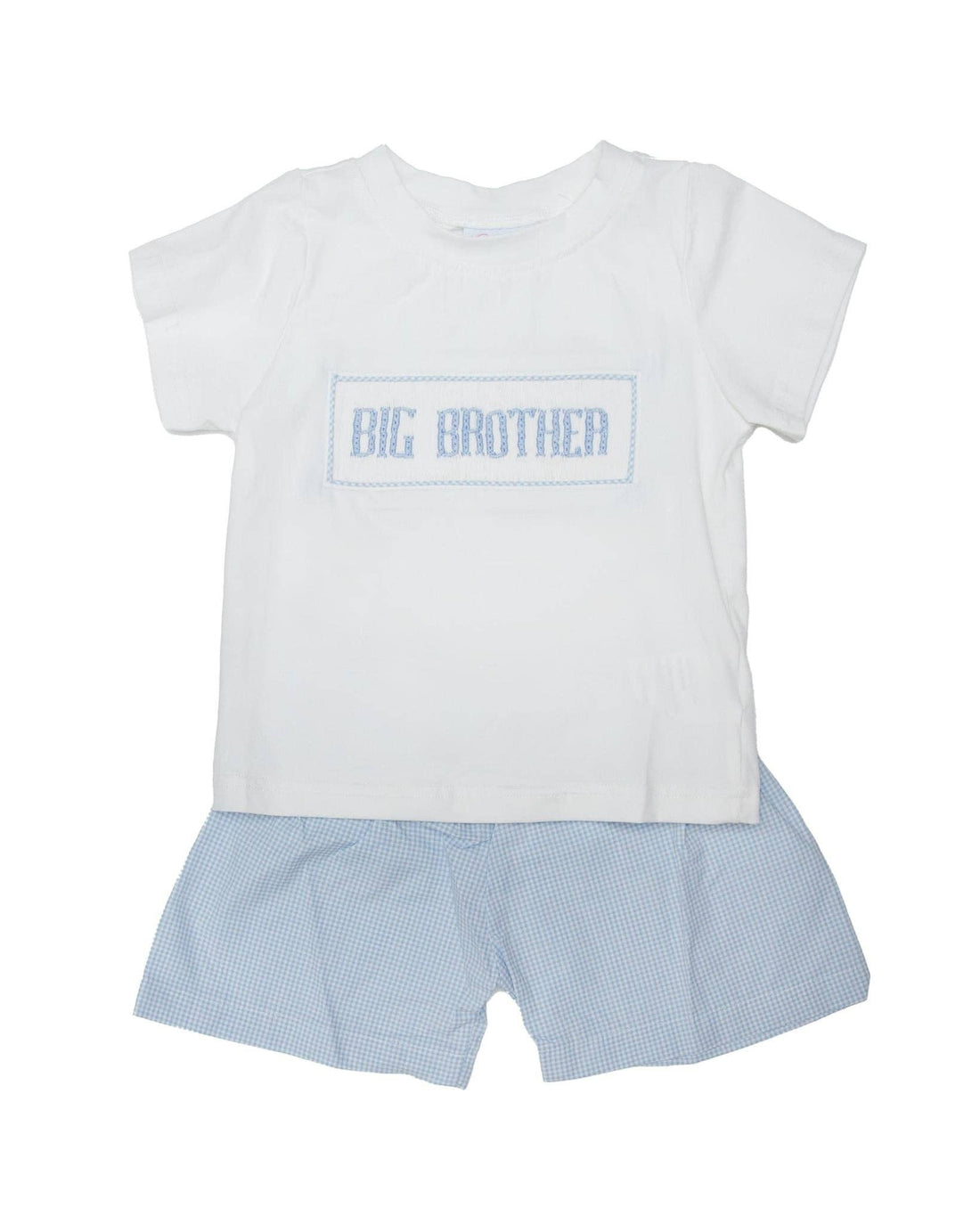 Big Brother - Blue Gingham Short Set