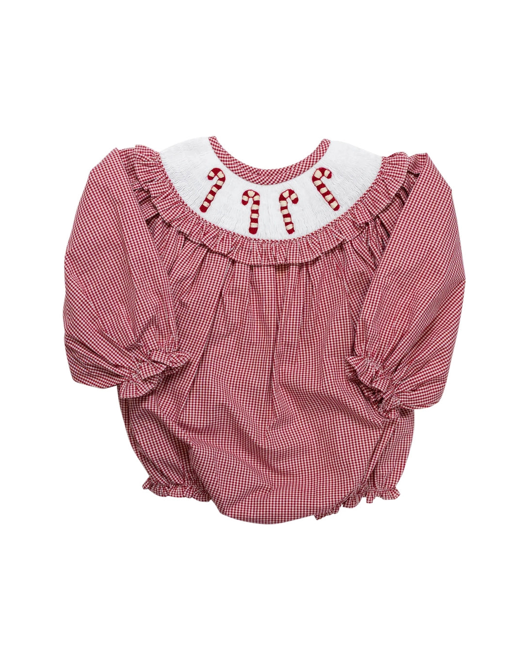 Candy Cane Smocked Bubble