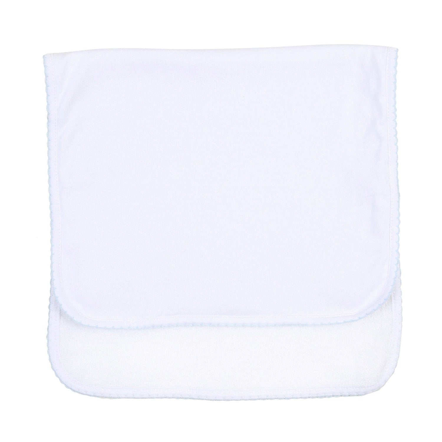 Essentials Blue Trim Burp Cloth