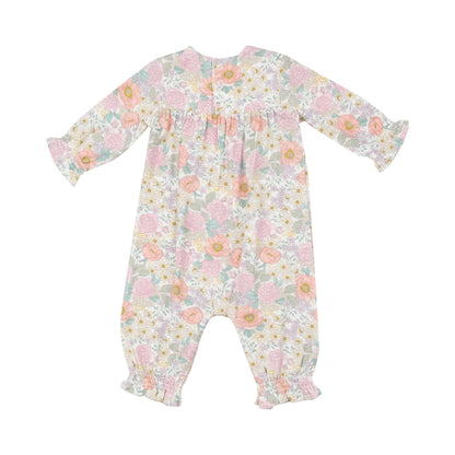 Peonies &amp; Roses Smocked Romper