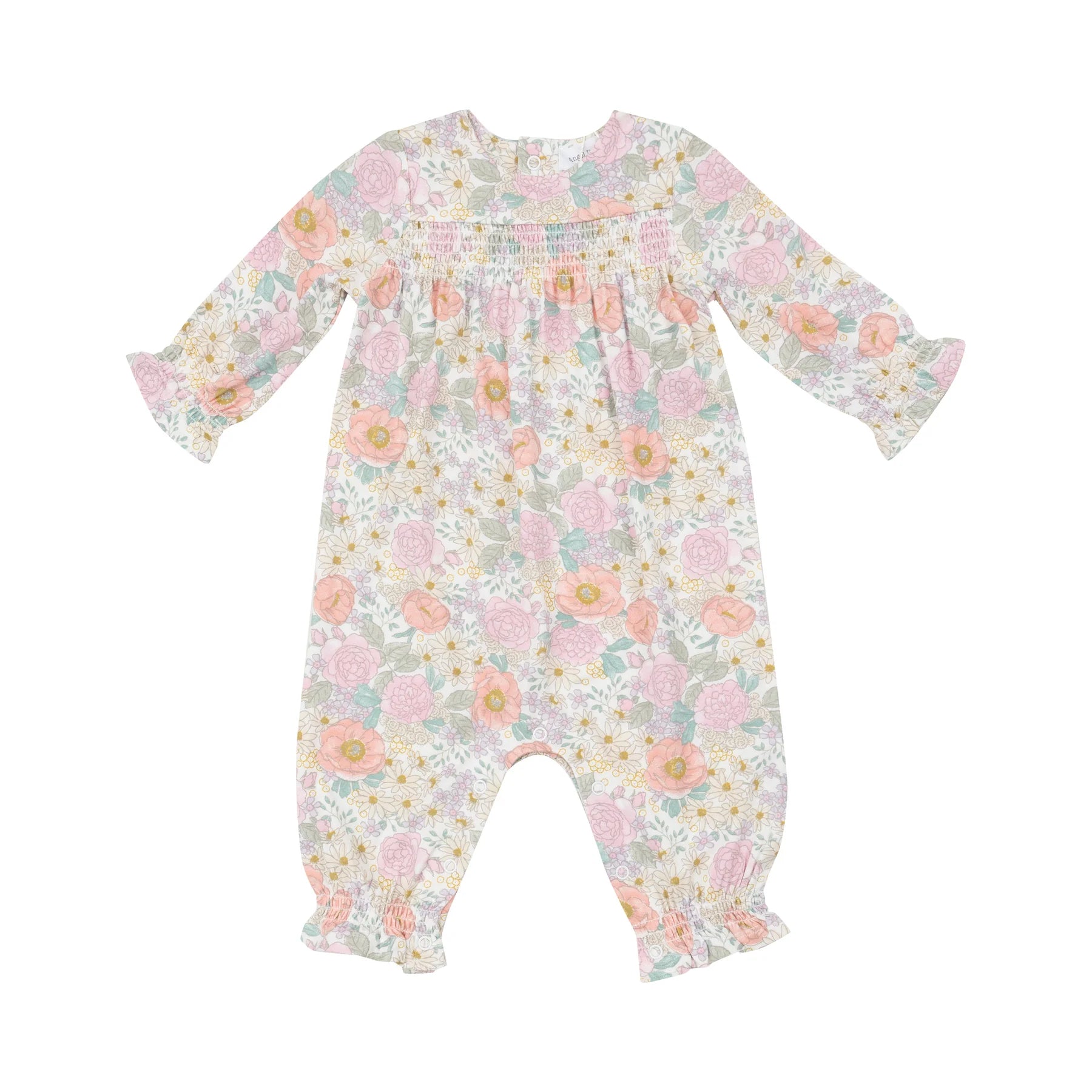 Peonies &amp; Roses Smocked Romper