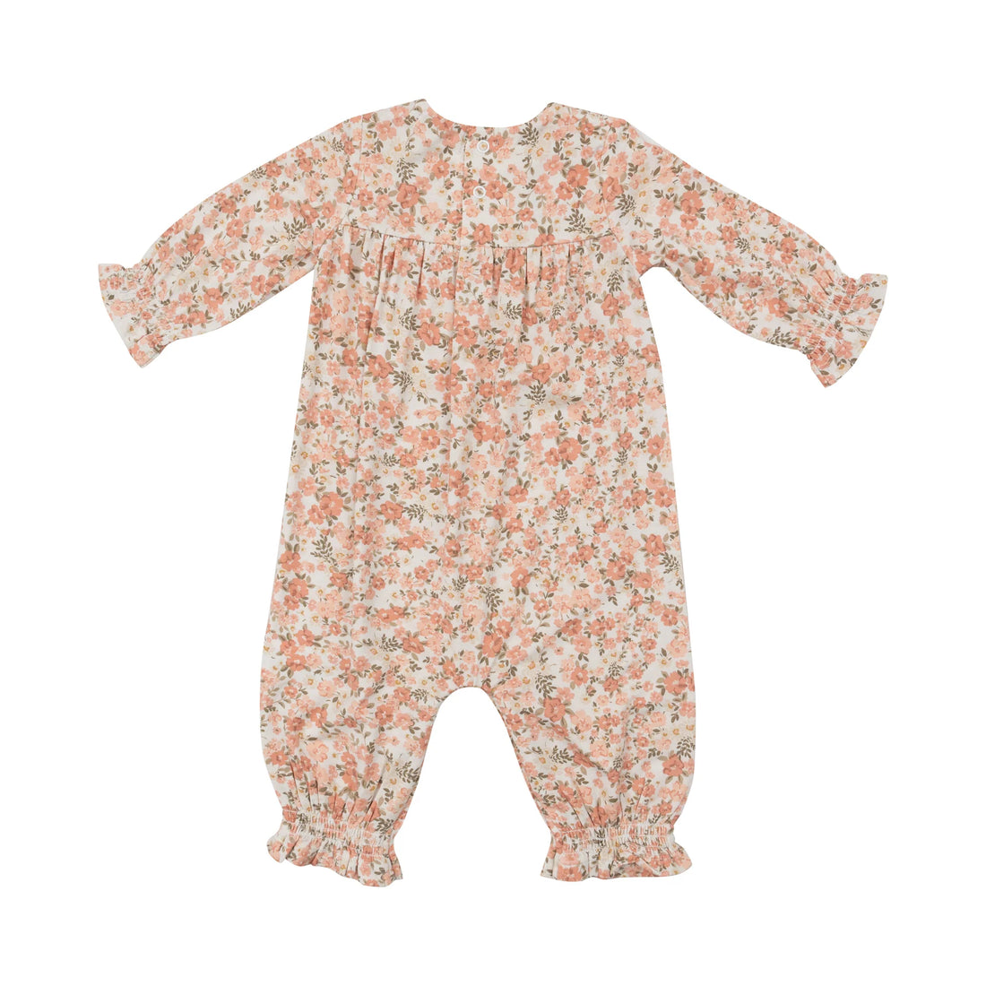 Sweet Rose Calico Smocked Romper