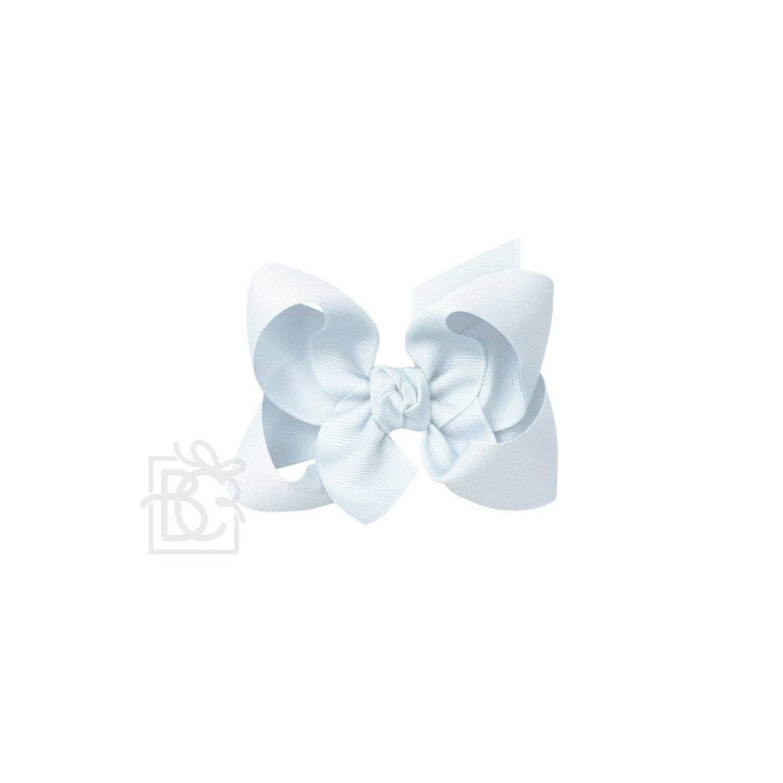 4.5&quot; Hairbow on Alligator Clip: Powder Blue