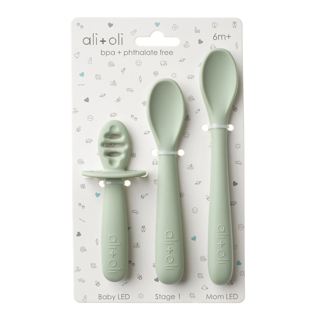 3-piece Multi Stage Spoon Set for Baby - Pine