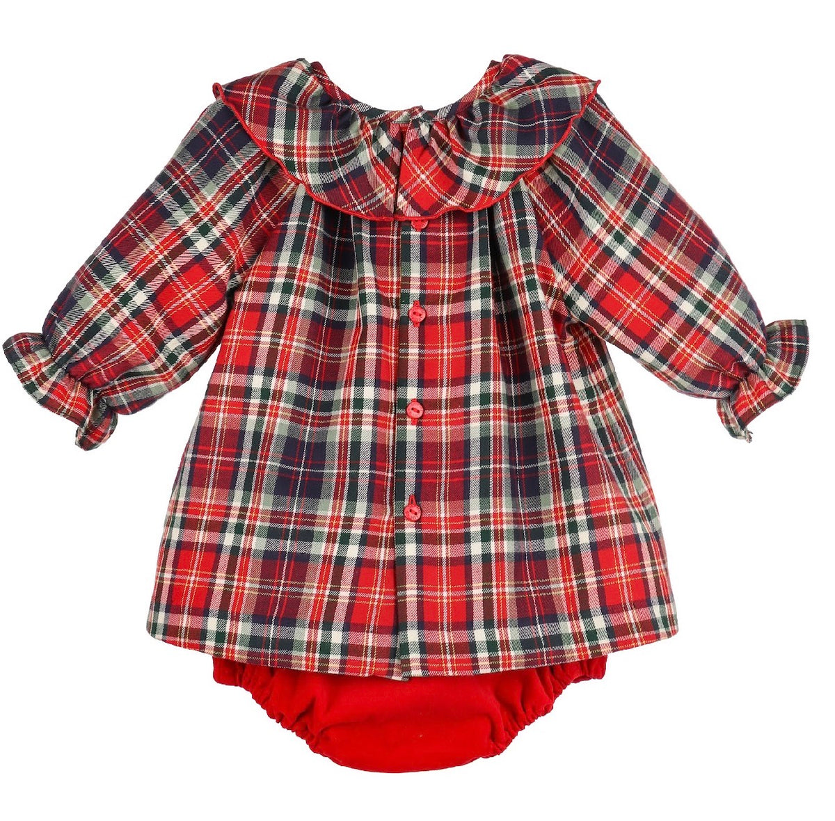 Evergreen Tartan 2 Piece Doll Set