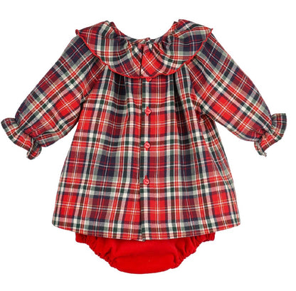 Evergreen Tartan 2 Piece Doll Set