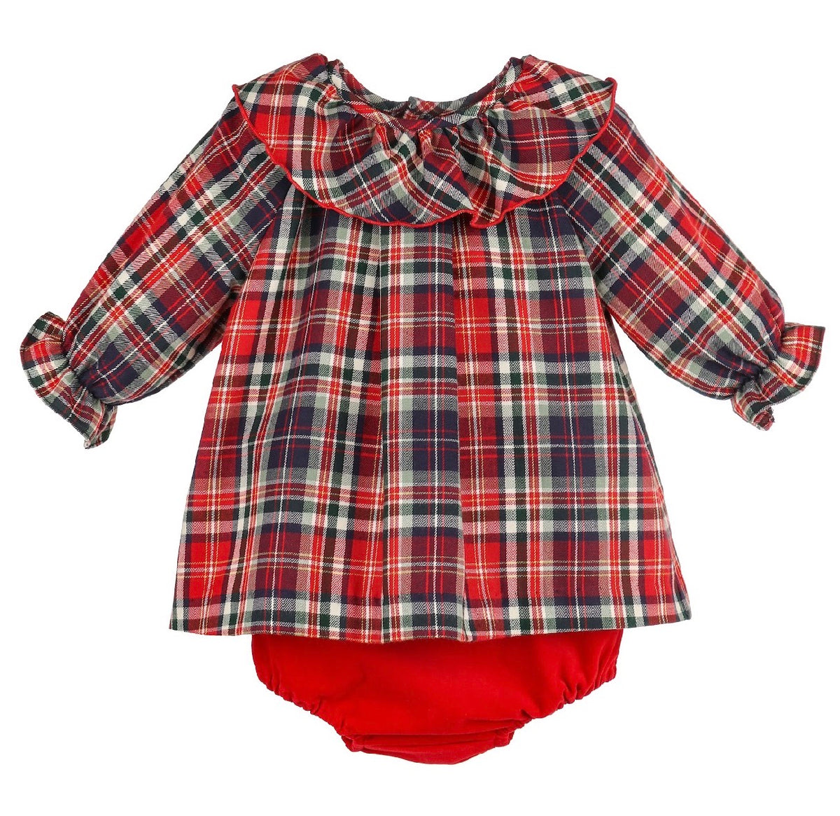 Evergreen Tartan 2 Piece Doll Set