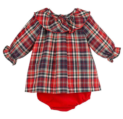 Evergreen Tartan 2 Piece Doll Set