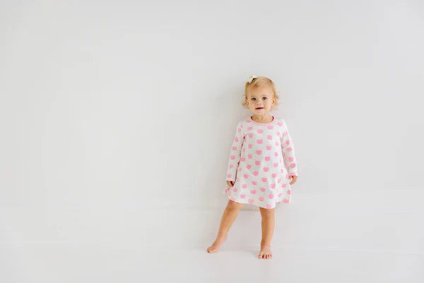 TBBC LS Poly Play Dress: Vintage Pumpkin Pails