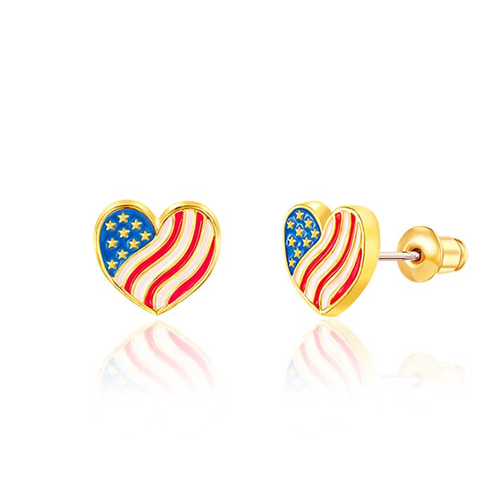Heart of the USA Cutie Stud Earrings