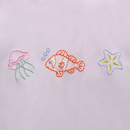 Pink Emma Blouse: Ocean Charms