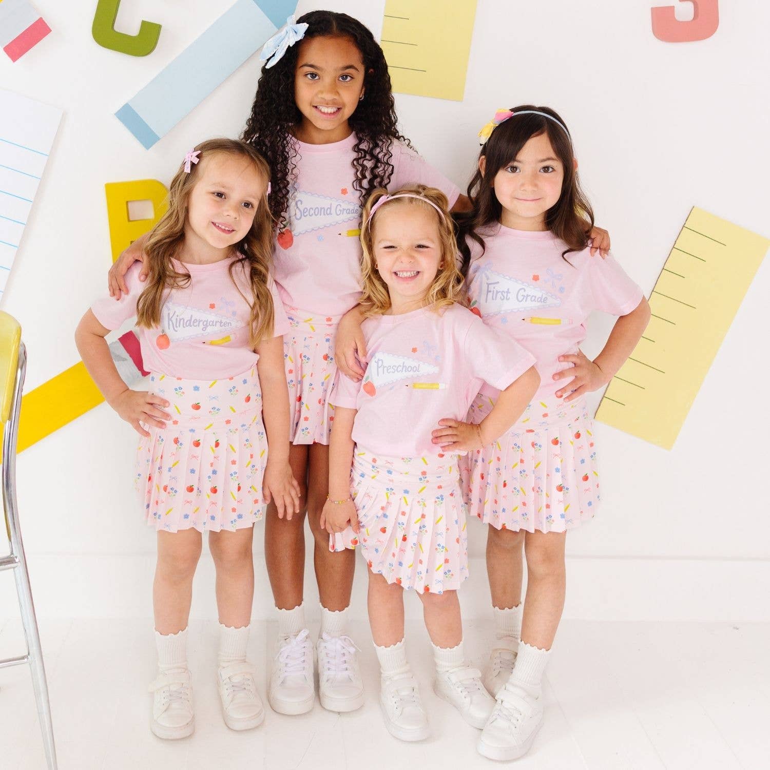 Kindergarten Pennant Short Sleeve T-Shirt