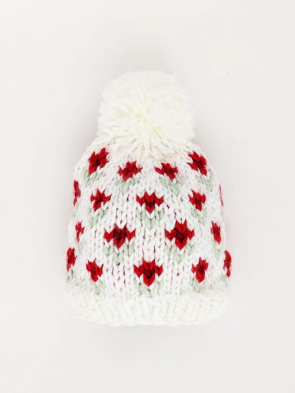 Huggalugs Bitty Blooms Beanie Hat - Holiday