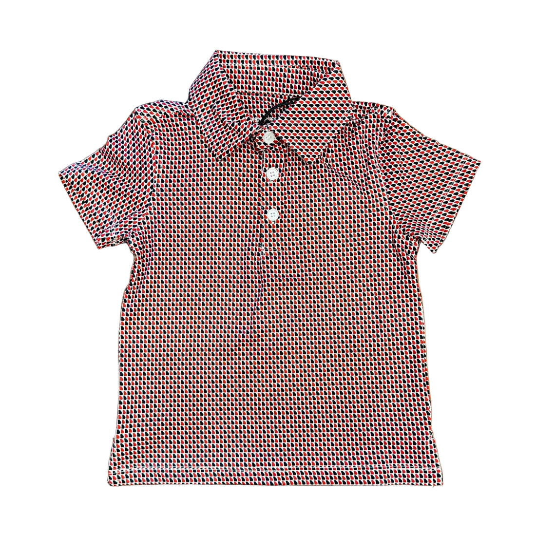 Red/Black Micro GA Outline Performance SS Polo