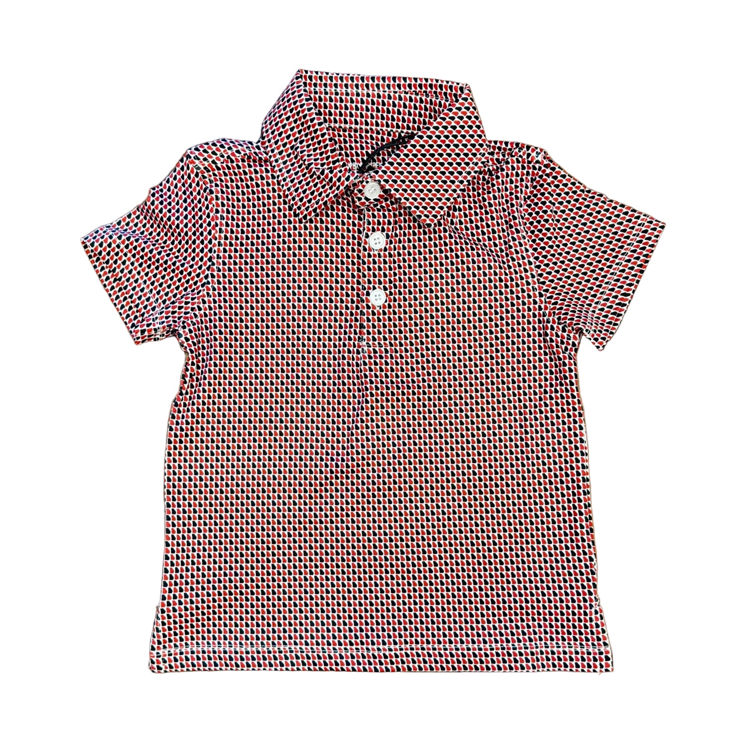 Red/Black Micro GA Outline Performance SS Polo