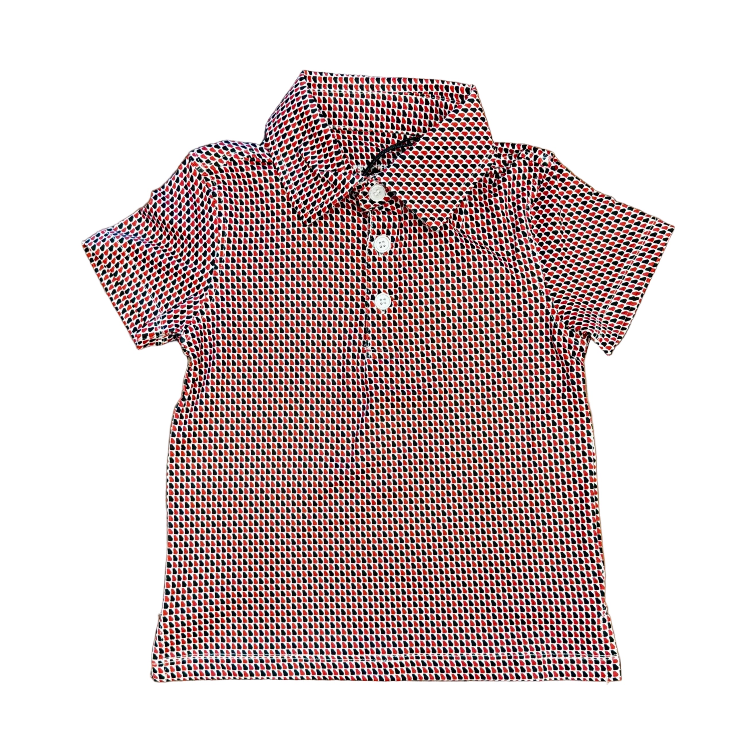 Red/Black Micro GA Outline Performance SS Polo