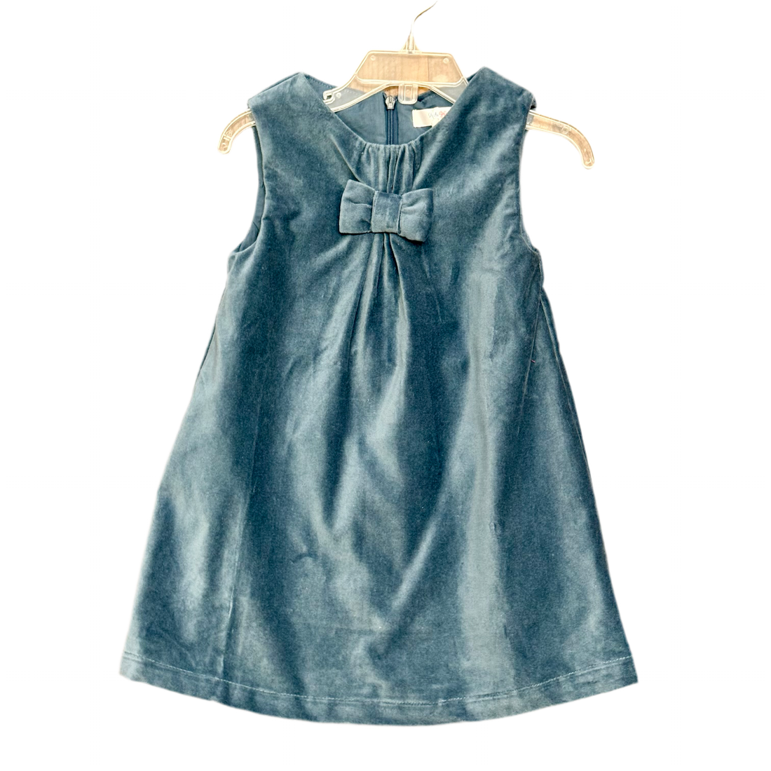 Slate Velvet Jumper Dress