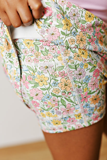 Boho Floral Tennis Skirt