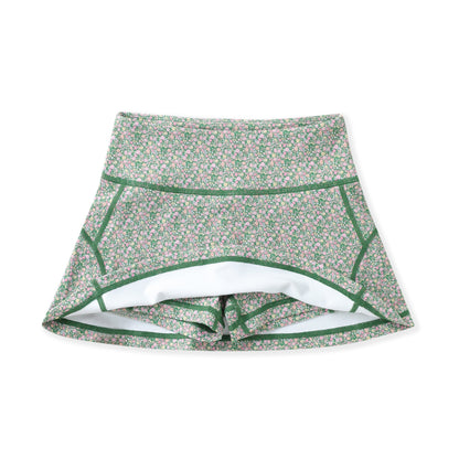 Olive Ditsy Floral Skirt