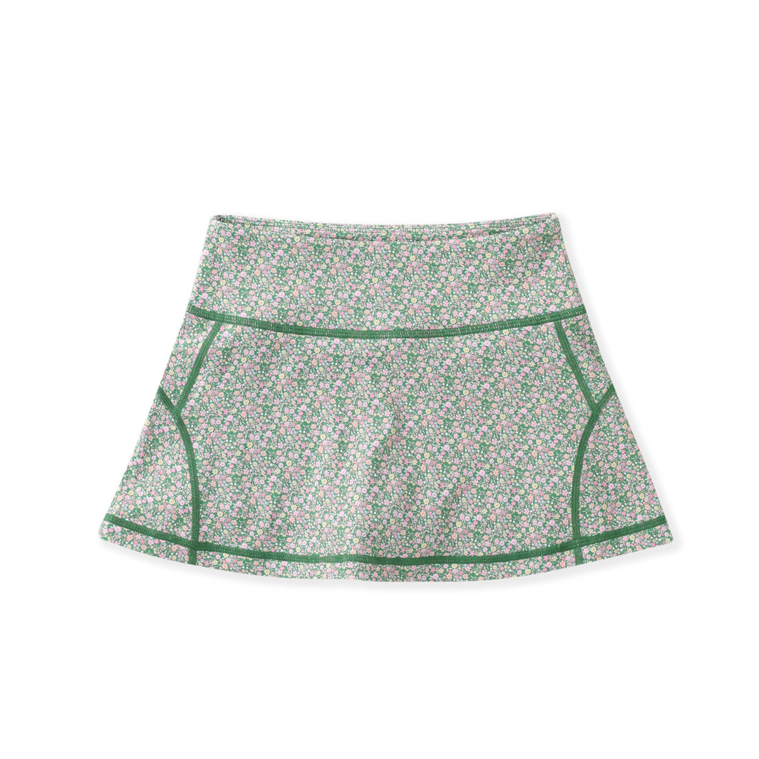 Olive Ditsy Floral Skirt