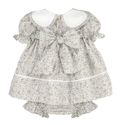 Bloomy Chintz Petal Float Dress: Blue