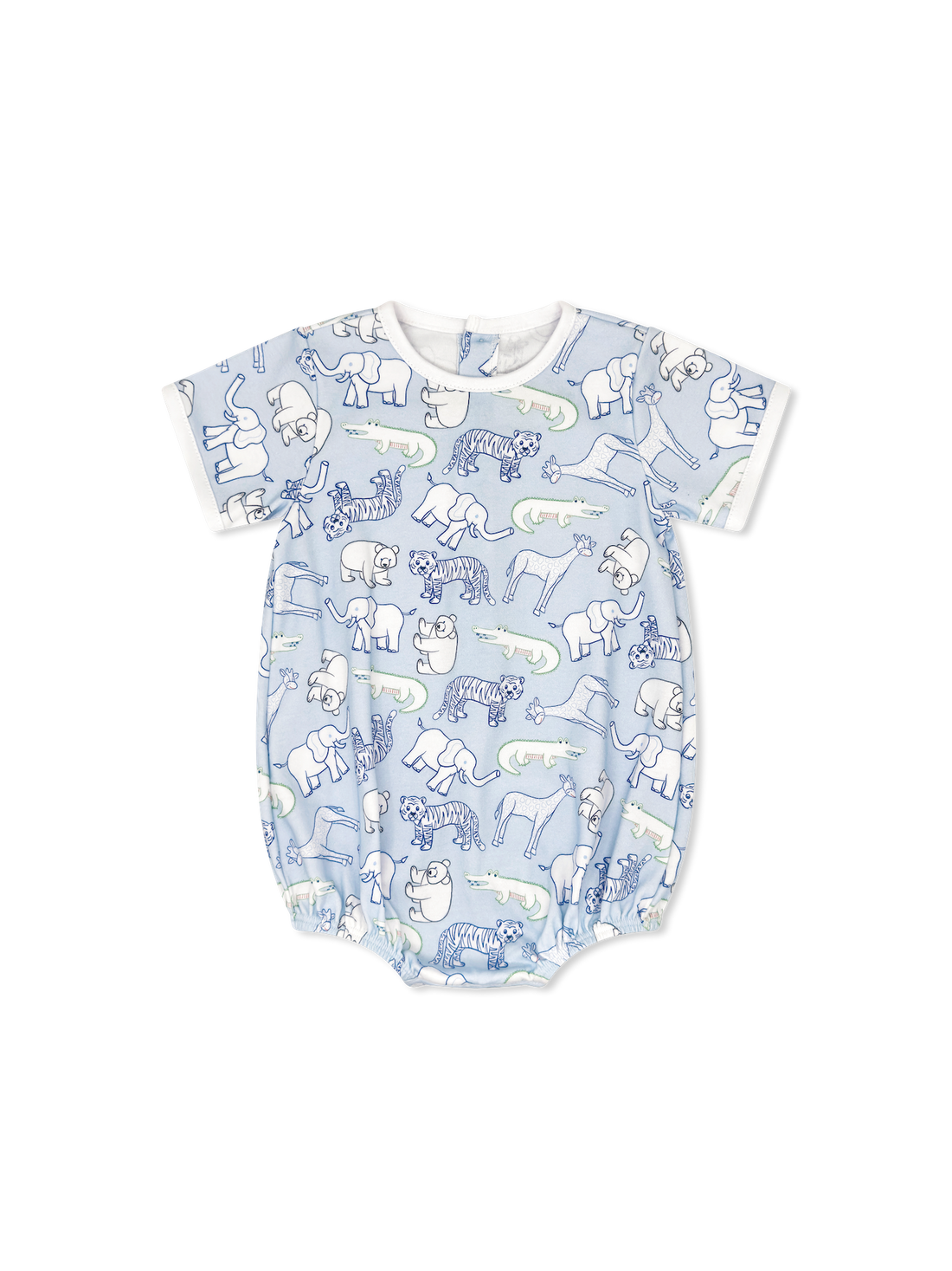 Zoo Print Bubble: Light Blue