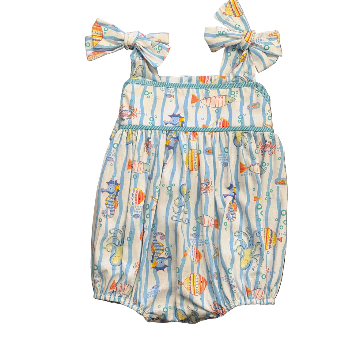 Julie Girl Bubble: Ocean Print