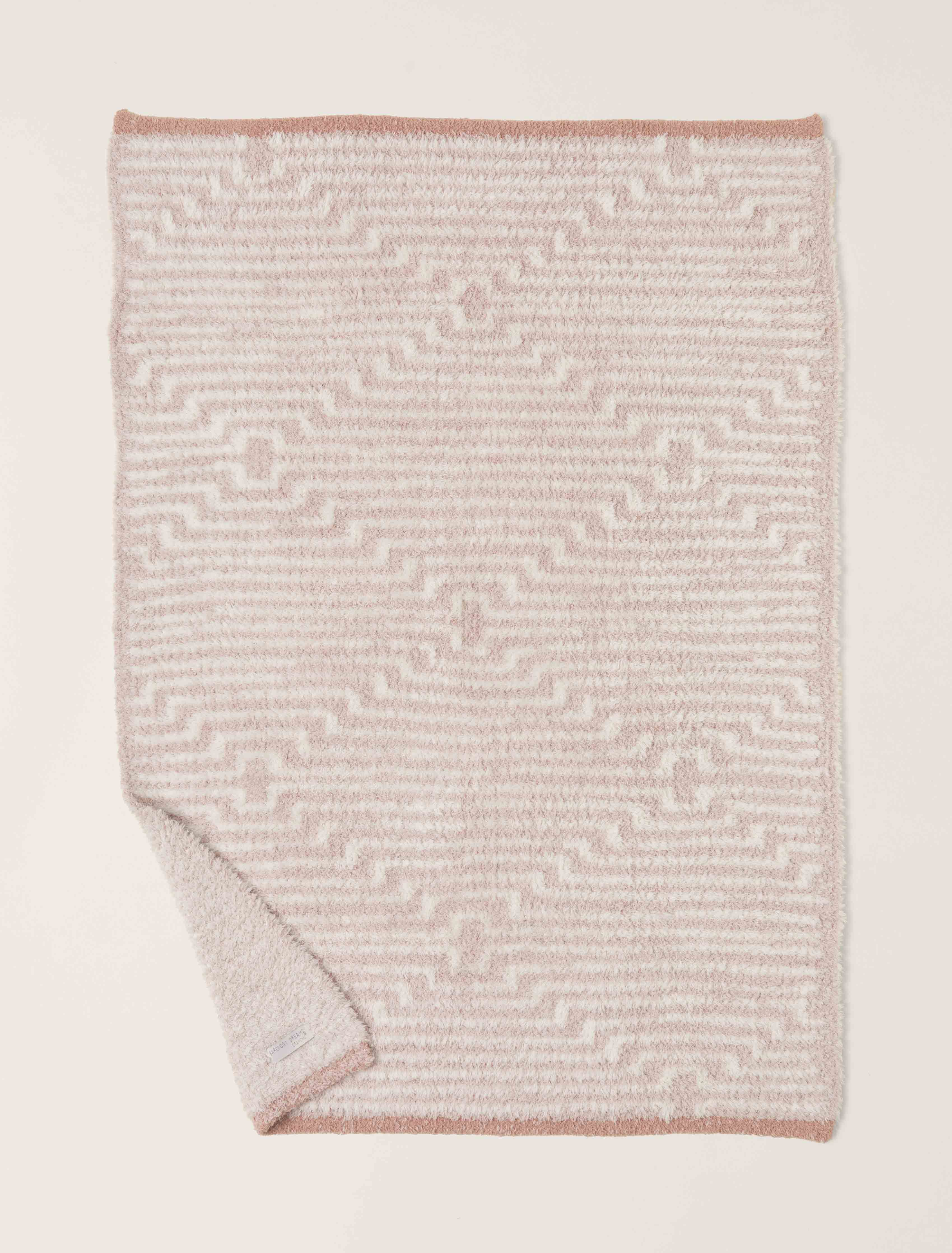 Barefoot Dreams CozyChic Stroller Blanket: Antique Rose