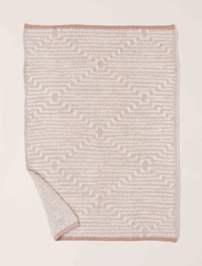 Barefoot Dreams CozyChic Stroller Blanket: Antique Rose