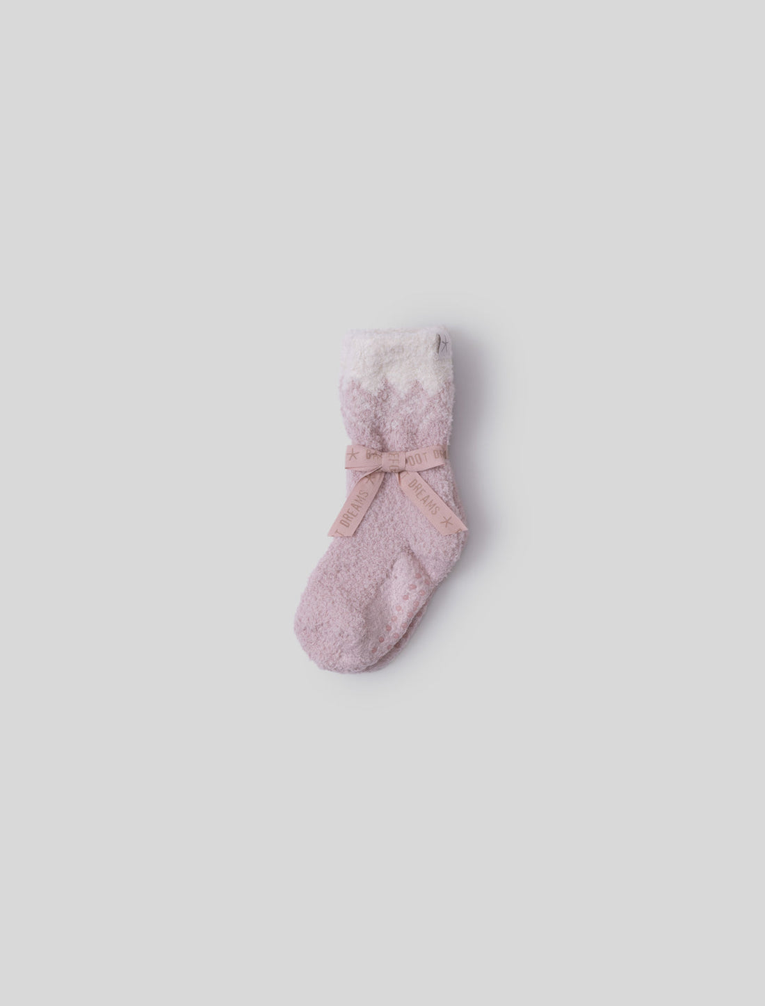 Toddler Fairisle Socks: Dusty Rose/Cream