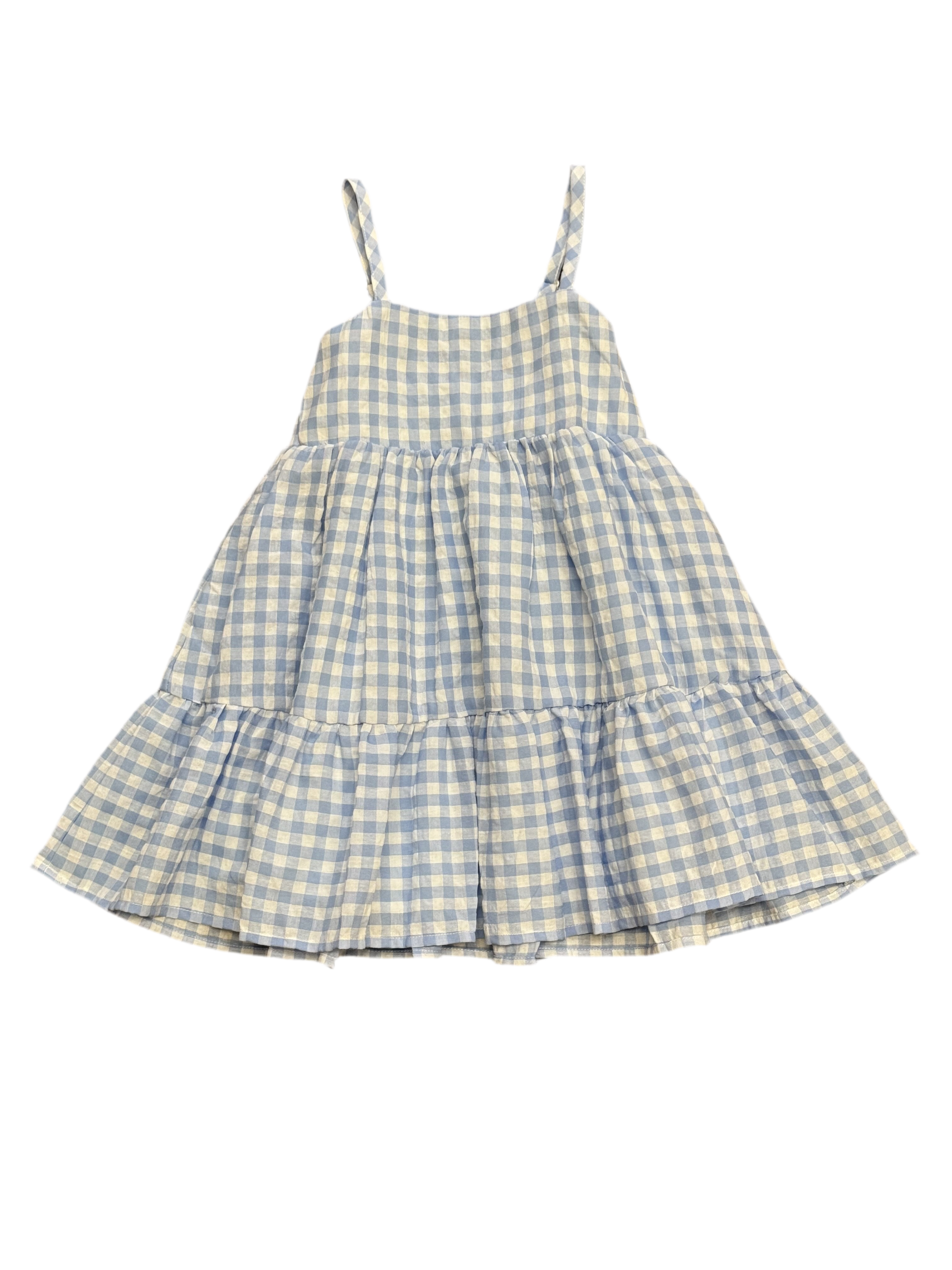 Mollie Dress: Blue/White Check