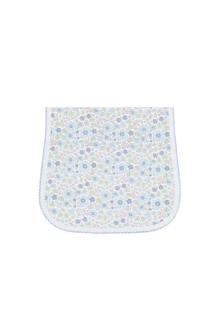 Blue Meadow Burp Cloth