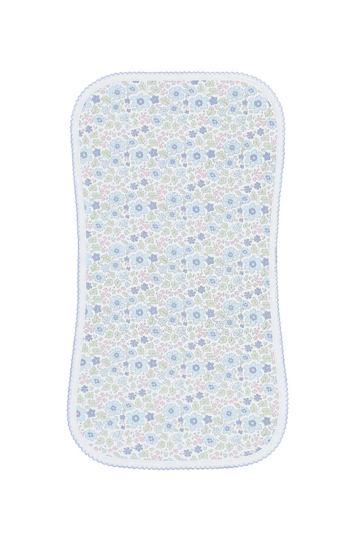 Blue Meadow Burp Cloth