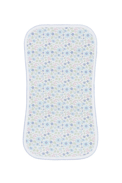 Blue Meadow Burp Cloth