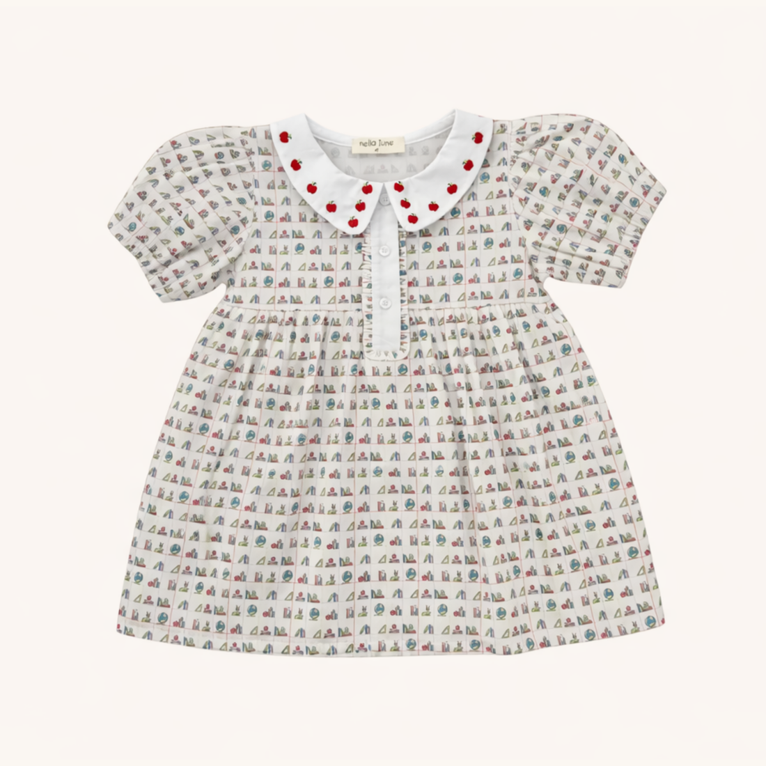Back to School Print Dress