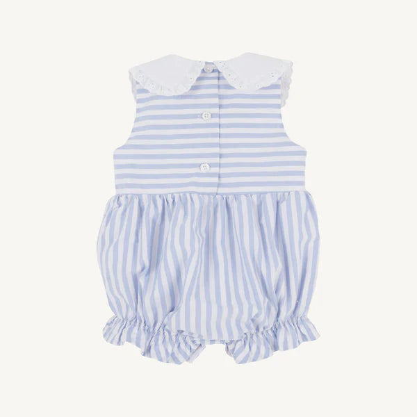 TBBC Blaine Bubble: Park City Periwinkle Stripe with Worth Avenue White