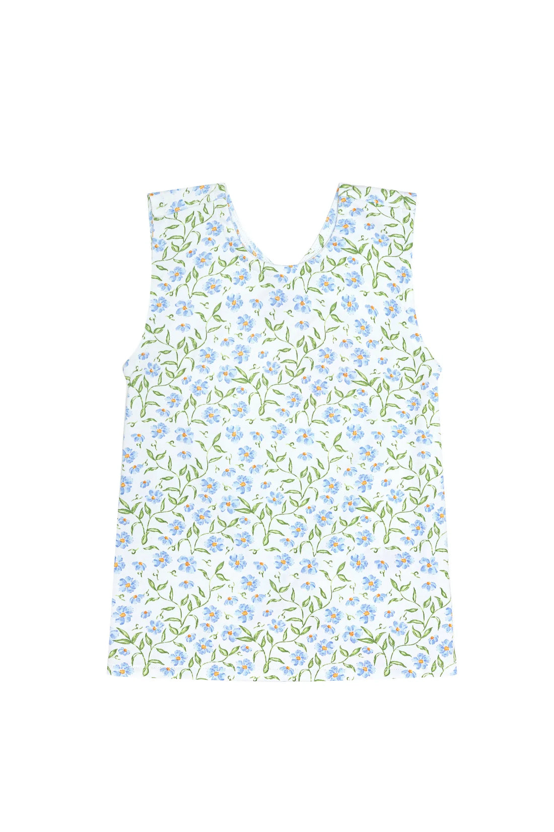 Blue Vines Print Summer Short Set
