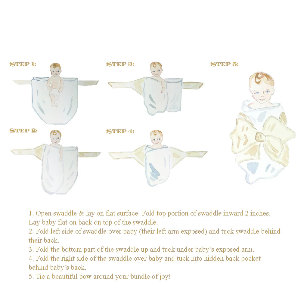 TBBC Bow Swaddle: Assorted Colors