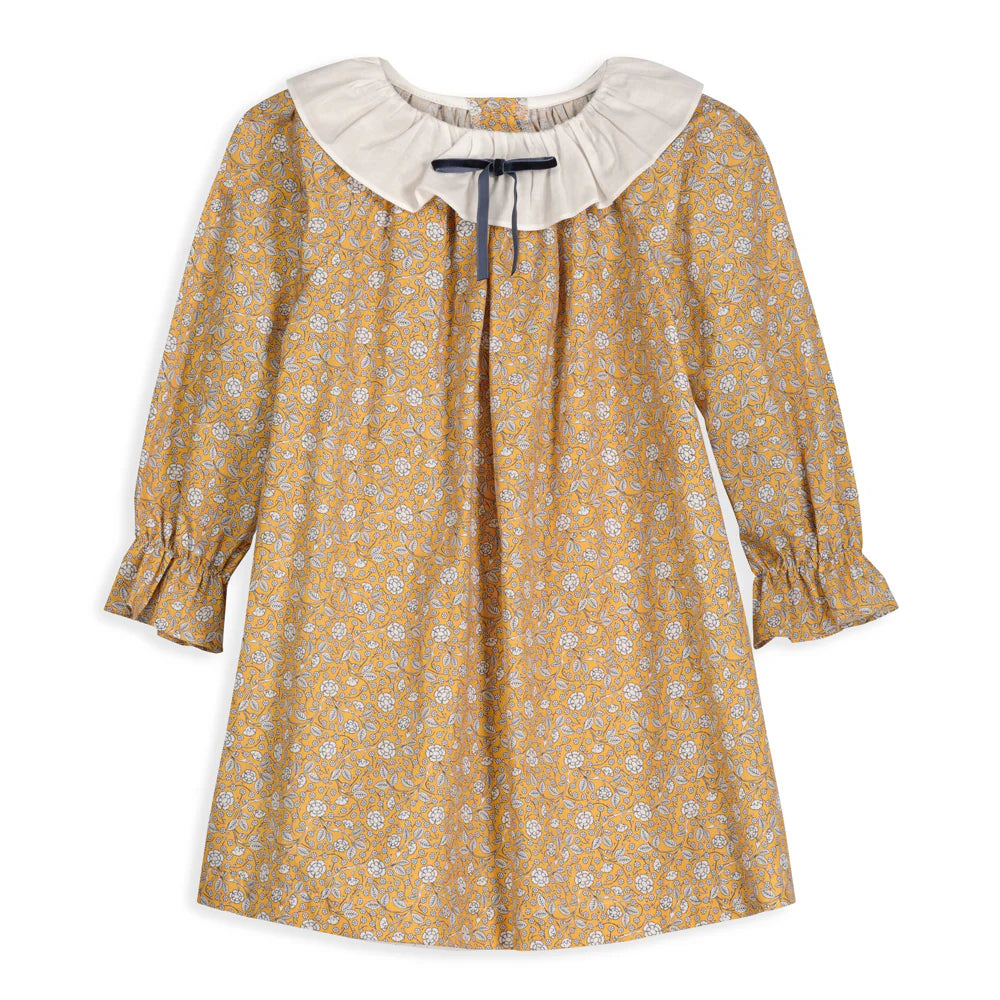 Brenton Dress with Bow: Goldie Floral