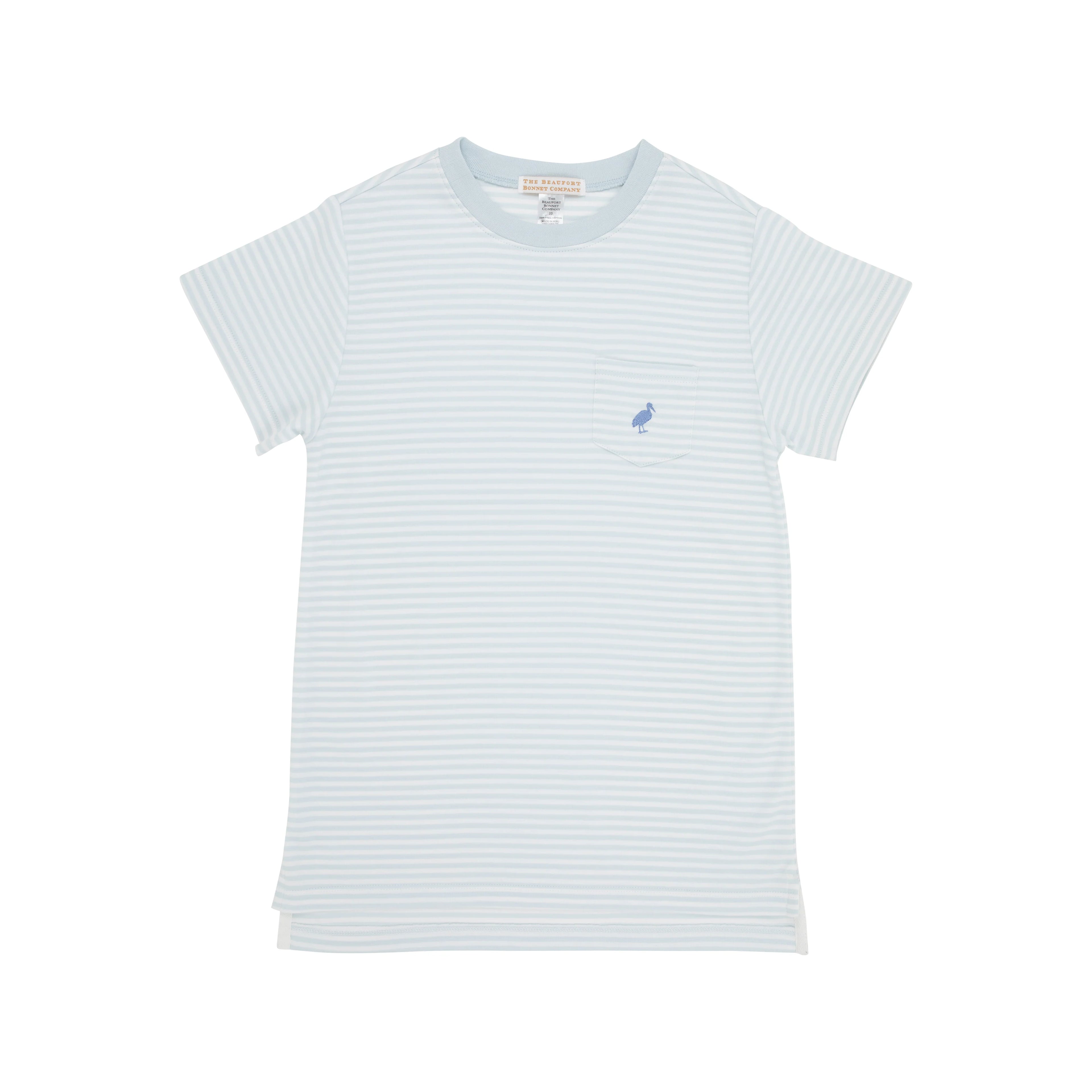 TBBC Carter Crewneck: Buckhead Blue Stripe with Park City Periwinkle