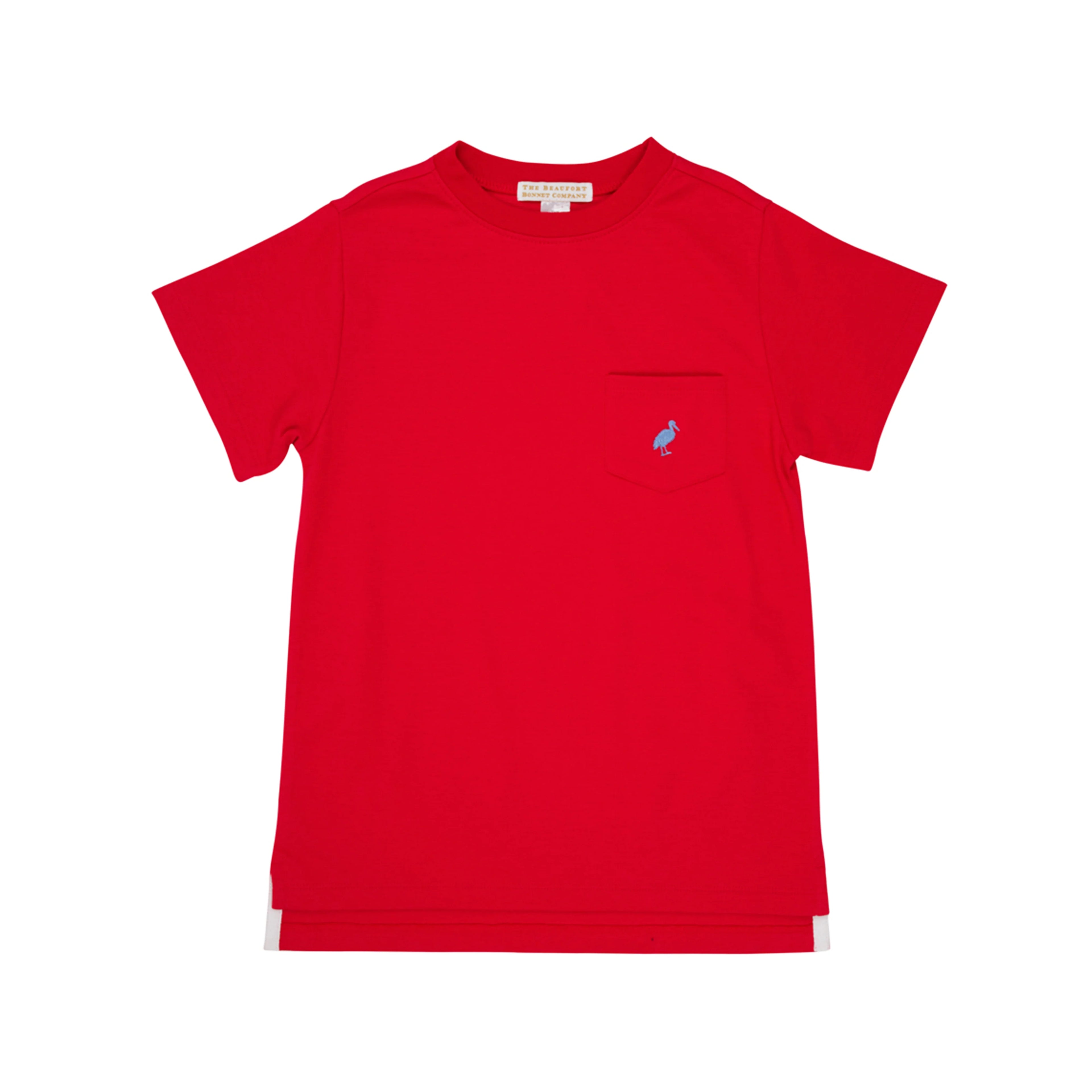 TBBC Carter Crewneck: Richmond Red with Park City Periwinkle
